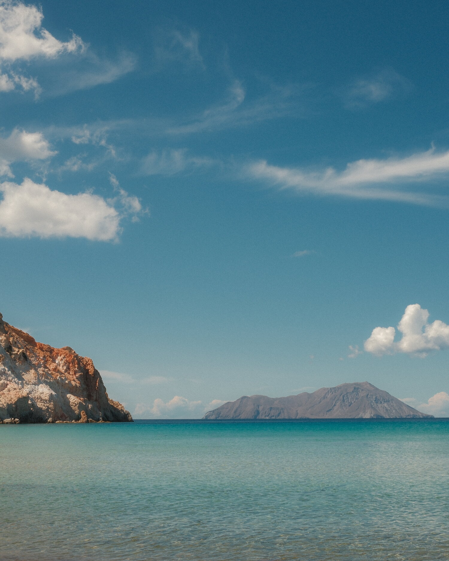 Turquoise calm at Plathiena beach