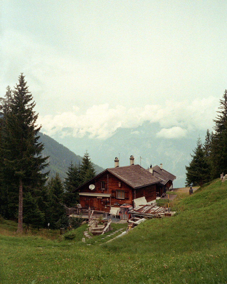 swiss alps hut